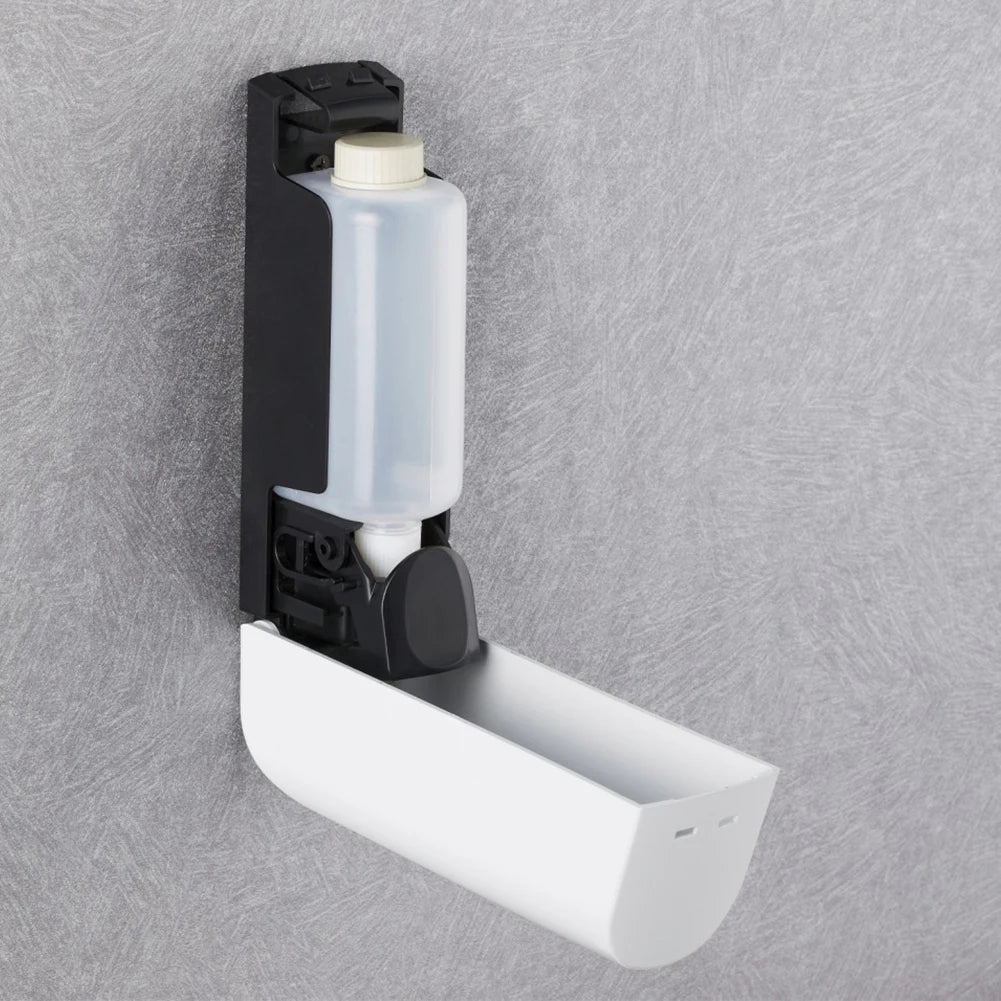 350ML Shower and Lotion Dispenser Waterproof Shampoo Shower Gel Container Wall Mount with Clear Window for Home Hotel Restaurant
