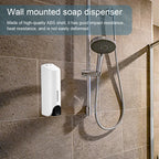 350ML Shower and Lotion Dispenser Waterproof Shampoo Shower Gel Container Wall Mount with Clear Window for Home Hotel Restaurant